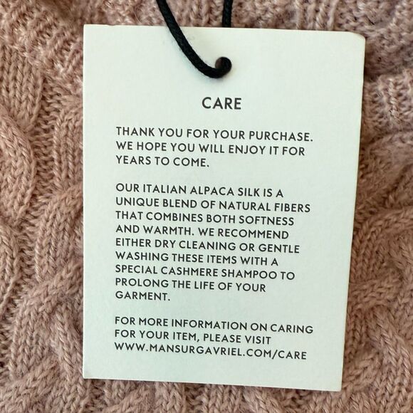 NWT MANSUR GAVRIEL Cropped Sweater-kk24 - Picture 6 of 6